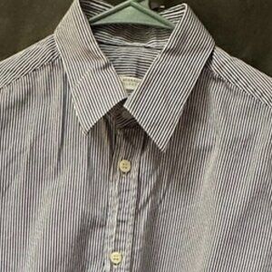 Versace Collection City Shirt Stripe Striped Cotton Shirt Size Medium Couture